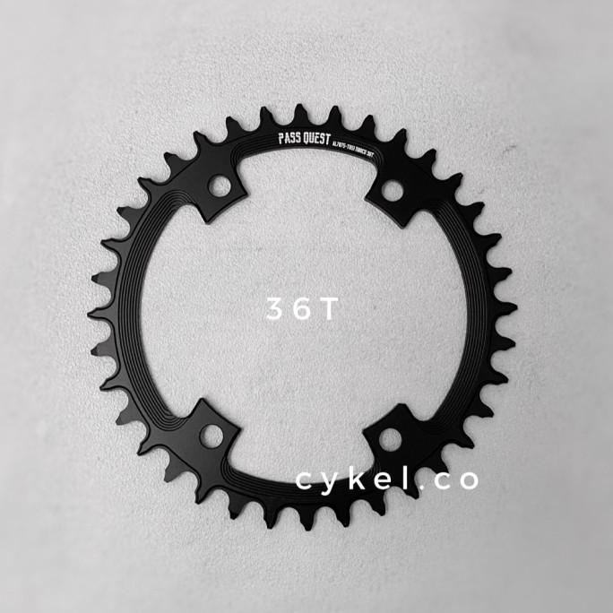 pass quest chainring 36T bcd 110 AL7875 shimano GRX crank arm