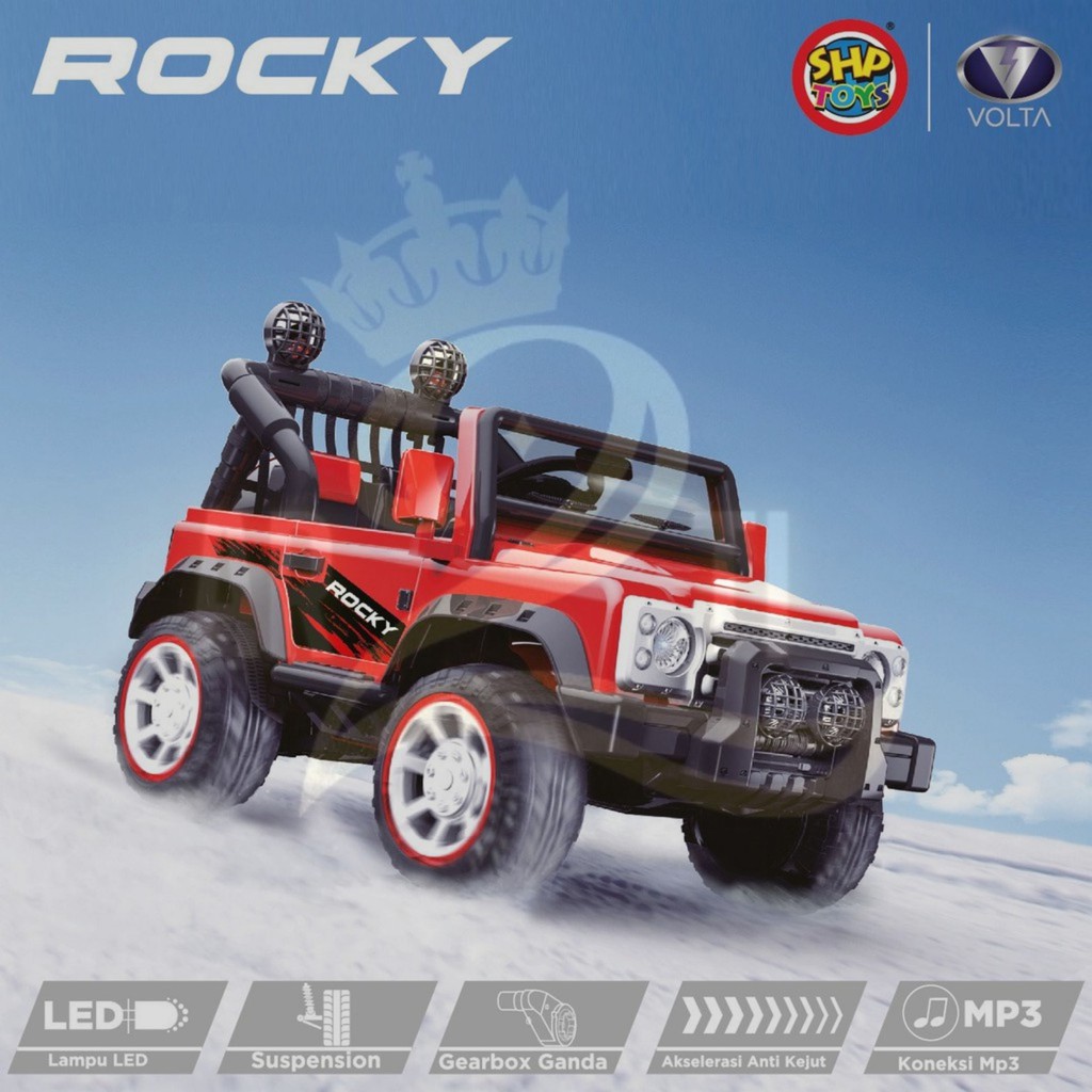 Mobilan Anak Mainan Baterai Aki Sistem Cas Model Jeep 5008