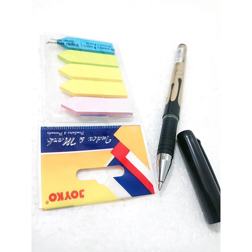 

one set 2 in 1 ( Sticky notes joyko IM-46 + pen k110)