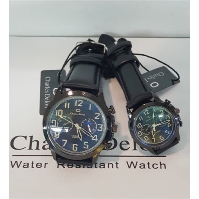 jam tangan couple charles delon ANTI AIR ORI