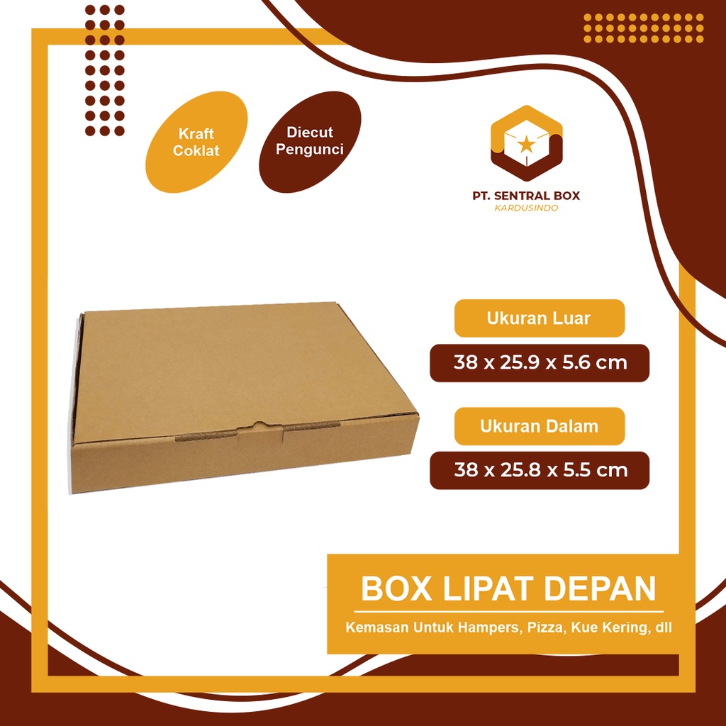 

Box DC LD 38 x 26 x 6 cm Box Packing Polos/Packing/Kuker/BoxKueKering/Kuker isi 6