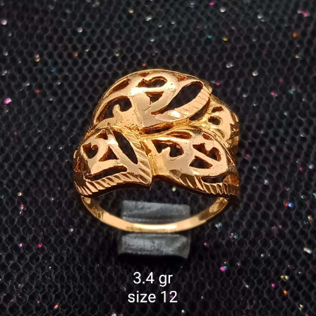 NEW Cincin Emas 17 K - 3.4 gr Kadar 750 - 2430