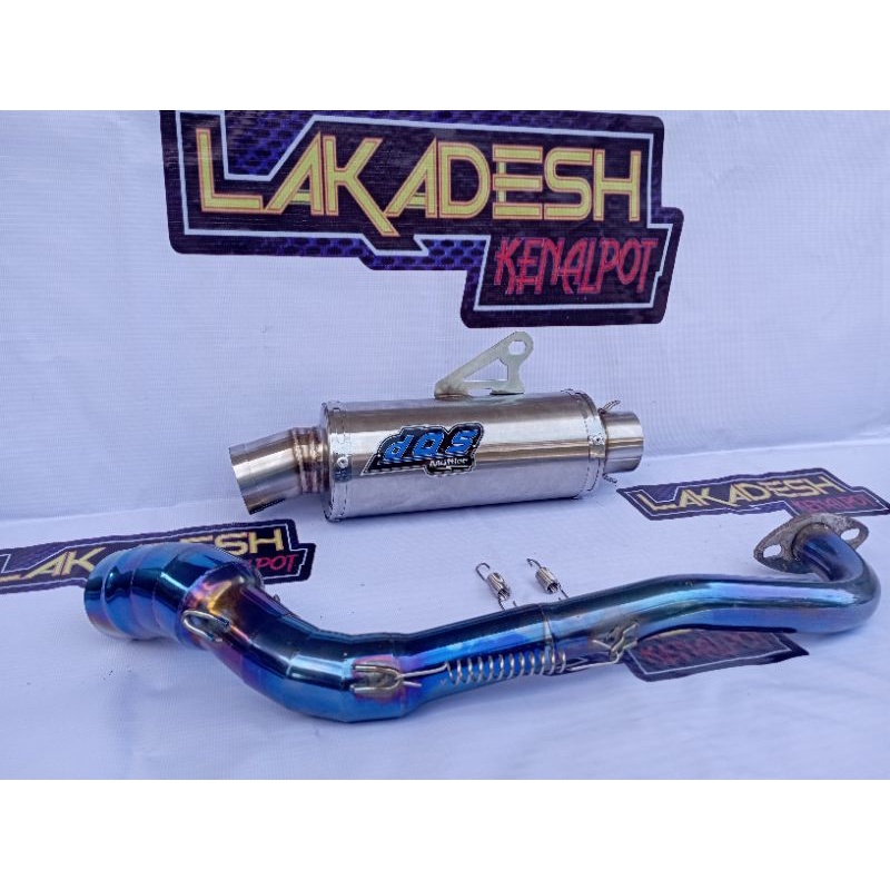 KNALPOT DOS LEHER BLUEMOON (INLET 38/50) BEAT MIO VARIO AEROX SCOOPY NMAX PCX ADV LEXI GENIO NEX DLL