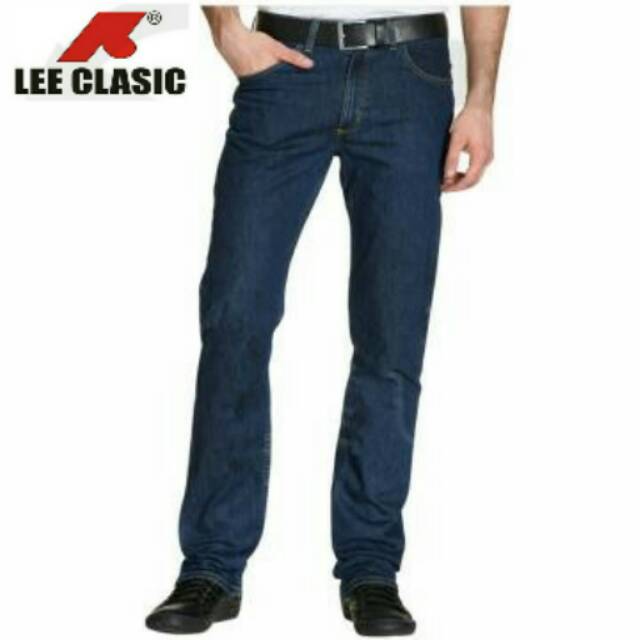gudangjeans Celana Jeans pria Lee clasic 100% original size 28-44  SKU08