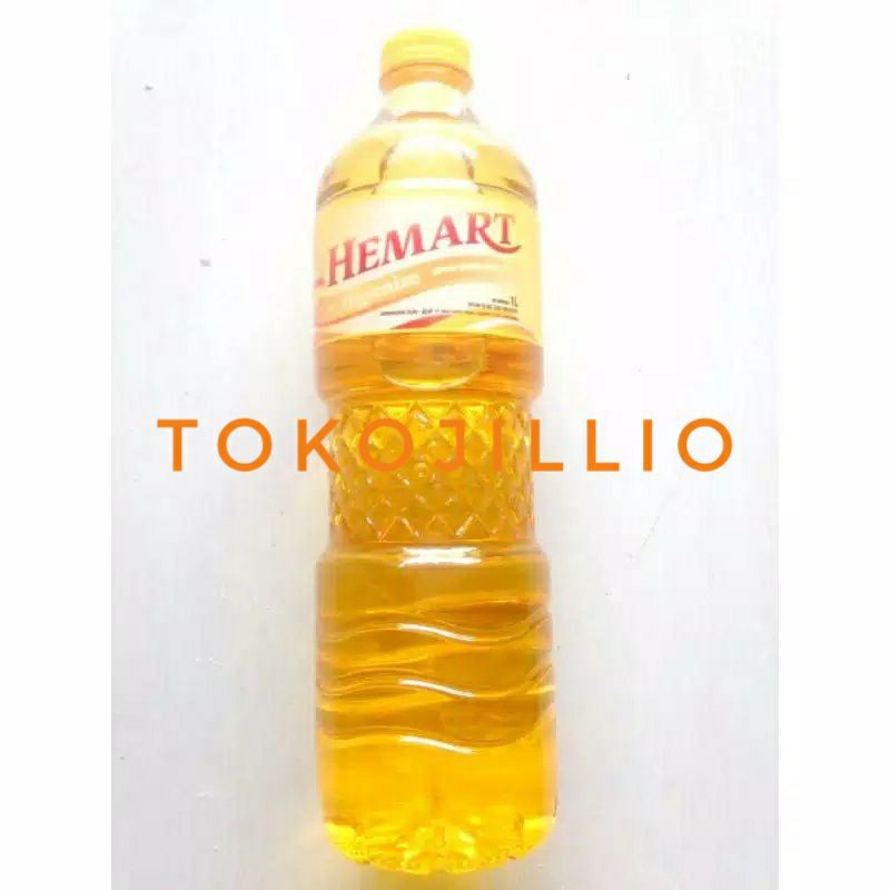 Minyak goreng hemart 1liter kemasan botol