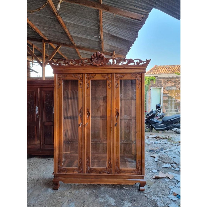 LEMARI GAMIS 3 PINTU KAYU / LEMARI KAYU 3PT LEAMRI PAKAIAN