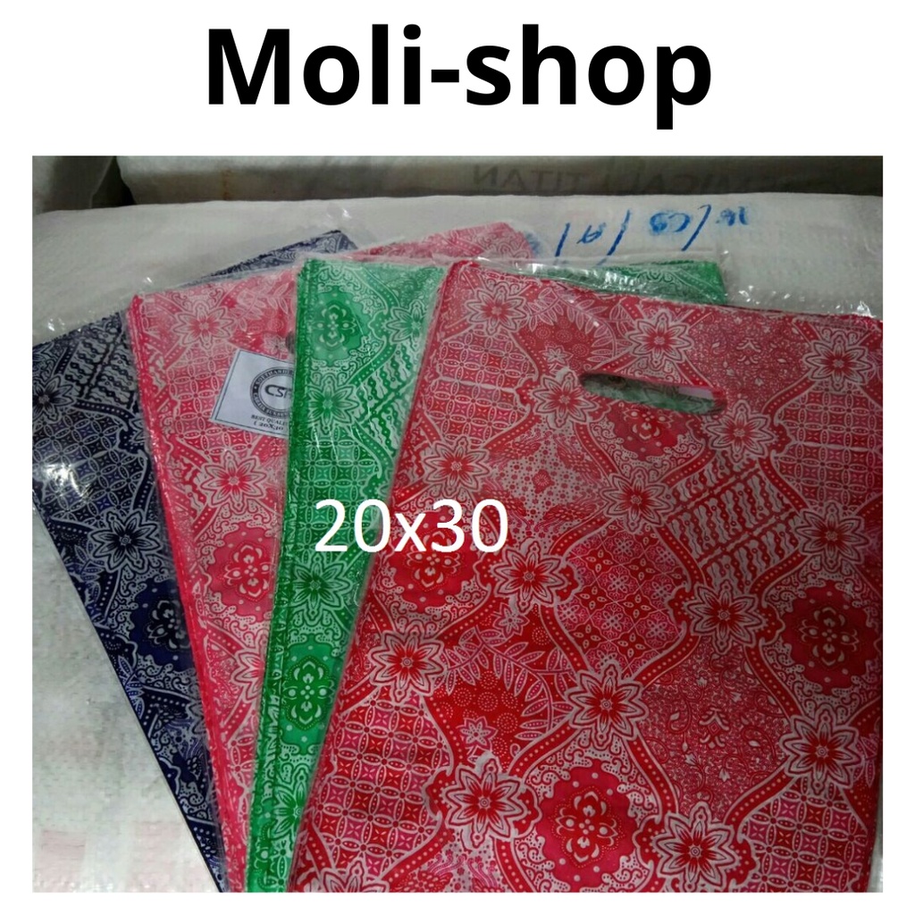 Kantong Plastik Baju HD Oval Batik Uk 20x30 - plastik olshop/belanja