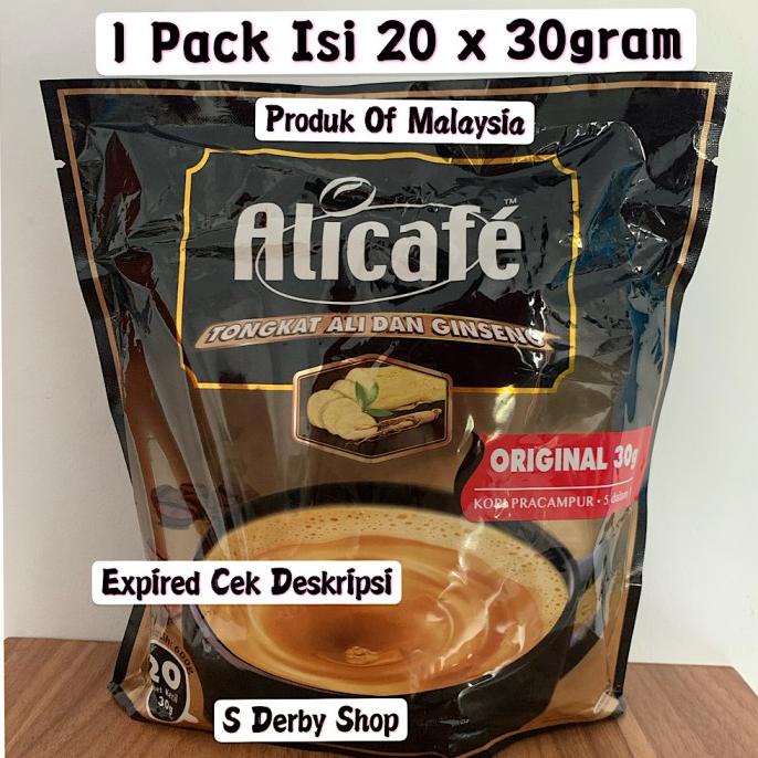 

Alicafe Tongkat Ali Ginseng Kopi Malaysia Instan