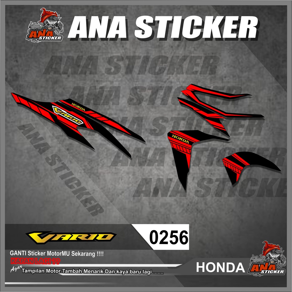 0256 STICKER STRIPING MOTOR VARIO 125/150 NEW SEMI FULL