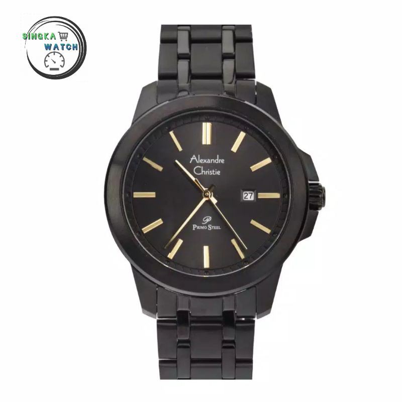 JAM TANGAN COWOK ALEXANDRECHRISTIE AC ORIGINAL SERI 1017MD HITAM