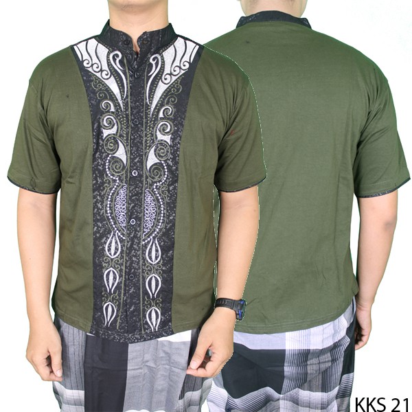 Baju Muslim Pendek Kemeja koko Pria - KKS 21