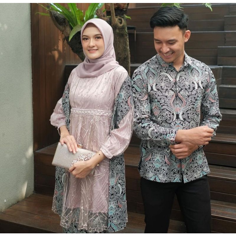 Kebaya muslim batik jumbo couple cewek cowok kebaya muslimah terbaru remaja tunagan pernikahan seragaman wisuda MAHESWARI TUNIK COUPLE KEBAYA BRUKAT KONDDANGAN WISUDA PESTA WANITA SET WANITA PRIA TUNANGAN KEBAYA BRUKAT BRIDESMIAD kebaya kopel batik