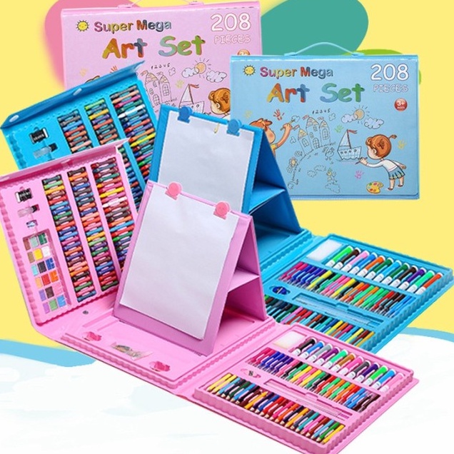 

VIRAL ART SET 208 Pensil Warna Crayon Set 208 Pcs Crayon Mewarnai 208 Warna Pensil Krayon Alat Menggambar atau Mewarnai