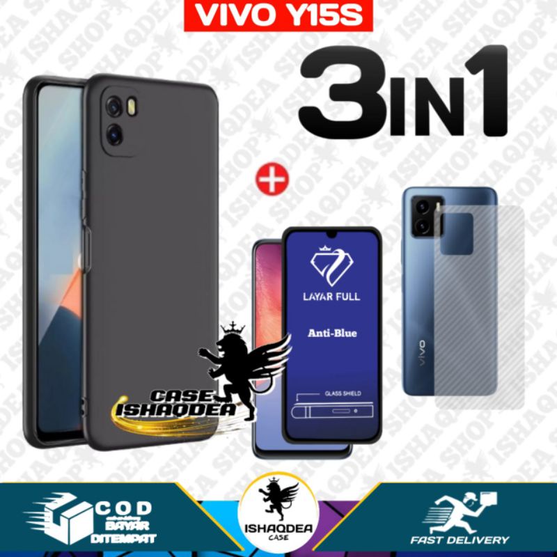 CASE MACARON LIST 3 IN 1 VIVO Y11S V23E Y21T Y15S Y21 Y21S Y33S V21(4G) V21(5G) BONUS TEMPERED GLASS
