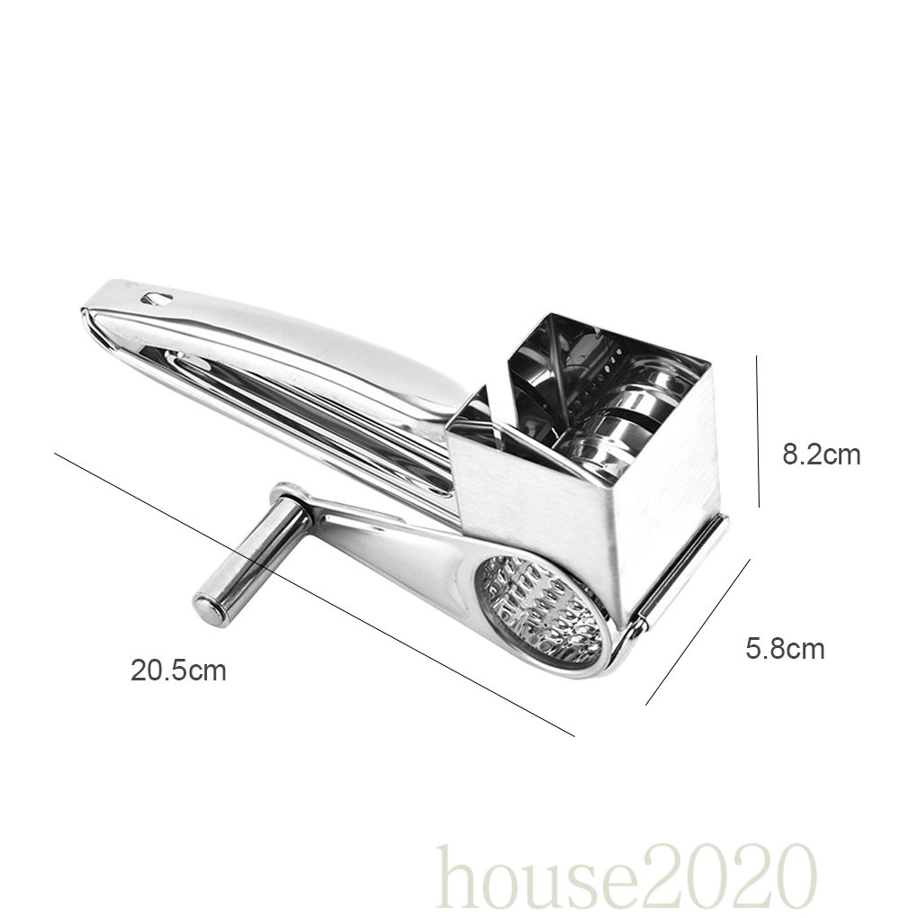 (House2020) Parutan Keju / Sayuran / Cokelat / Wortel / Jahe Manual Multifungsi Bahan Stainless Steel