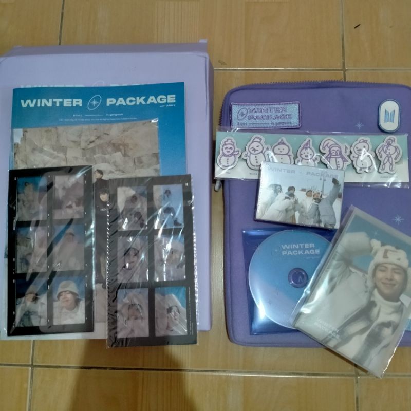 winter package bts 2021 unsealed 6cut jimin taehyung