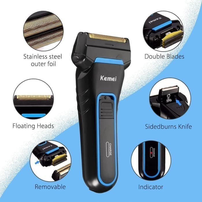 Shaver Electric Kemei KM-2016 Alat Cukur Kumis Dan Jenggot