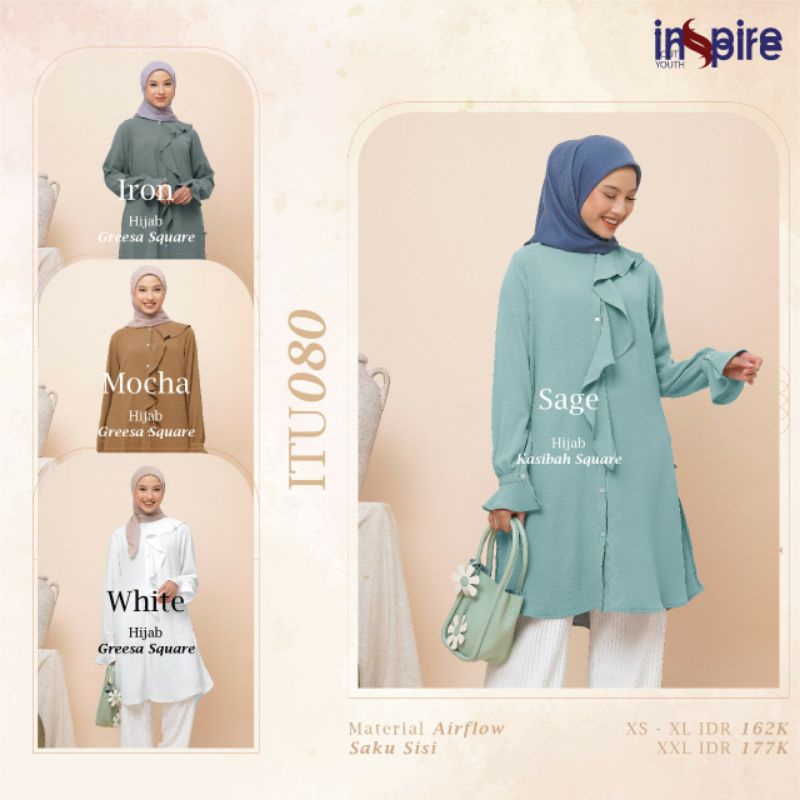 Tunik Inspire Terbaru ITU 080 ITU 80 Tunik Nibras
