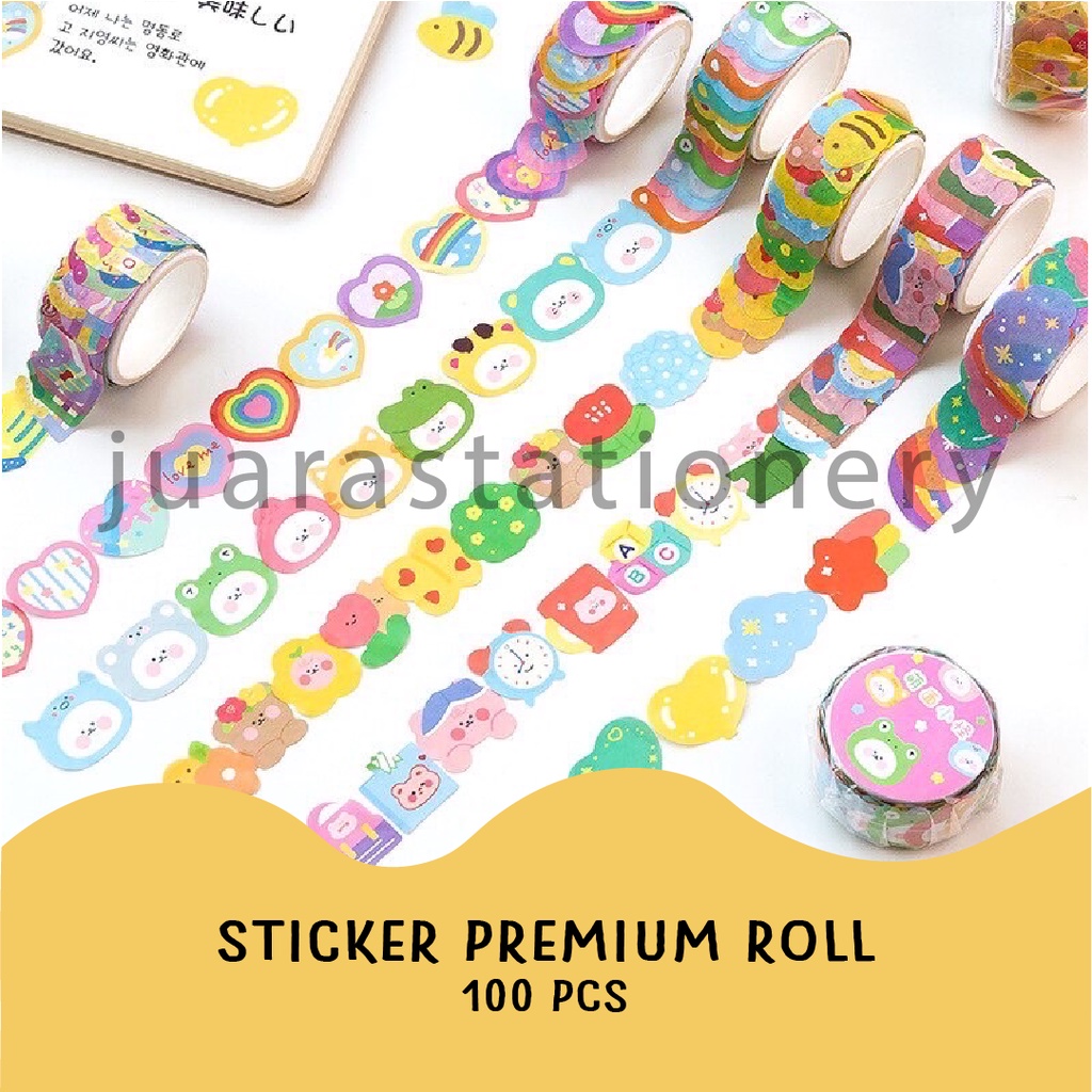 

100pcs Premium Sticker Colorful (675) / Sticker Scrapbook / Sticker Journaling