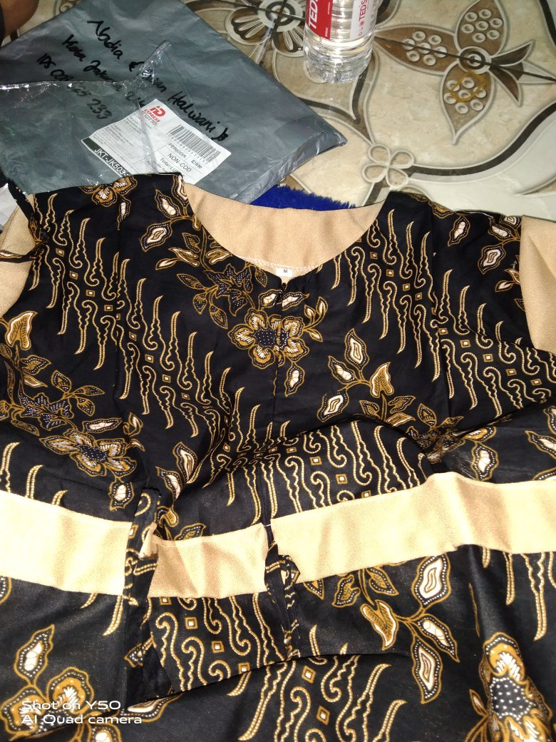 M-l-xl-xxl Batik Wanita Asj Sa Hrb026 Kenongo Kemeja Tosca Pendek