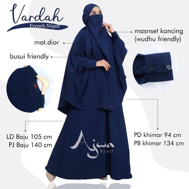 VARDAH FRENCH KHIMAR SET AJWA HIJAB
