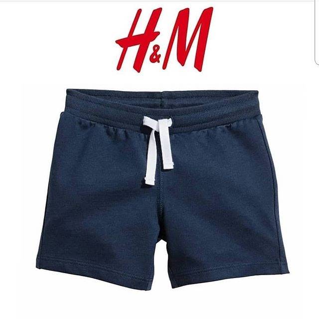 Celana Pendek HnM Navy Polos H M Bahan Kaos Anak Laki Celana Pendek HnM Navy Polos H M Bahan Kaos Anak Laki