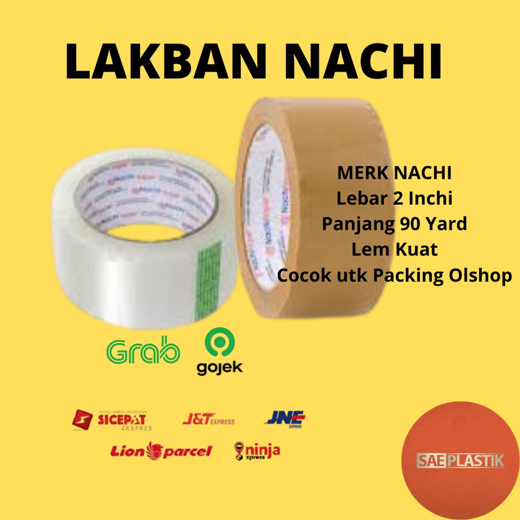 

LAKBAN / SOLASI MURAH NACHI 90 YARD BERKUALITAS