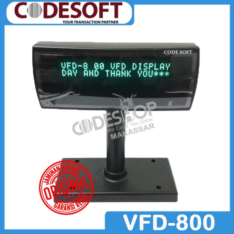 CUSTOMER DISPLAY INDOMARET POLE DISPLAY CODESOFT VFD