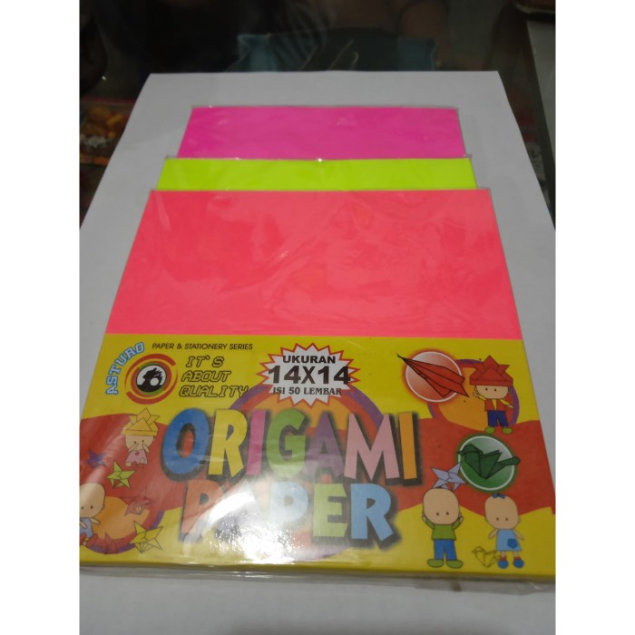 

Senikertas- Kertas Origami / Lipat Asturo Uk. 14X14 Isi 50 Lb -Kertas-Seni.
