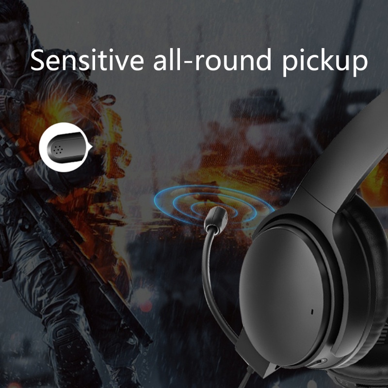 zzz Game Noise Reduction Headset Wired Plug-in Microphone for BOSE-QC35 QC35II