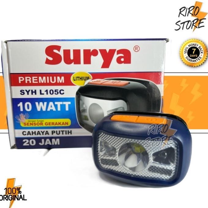 Senter Kepala LUBY L2882 / 2882 sensor gerak