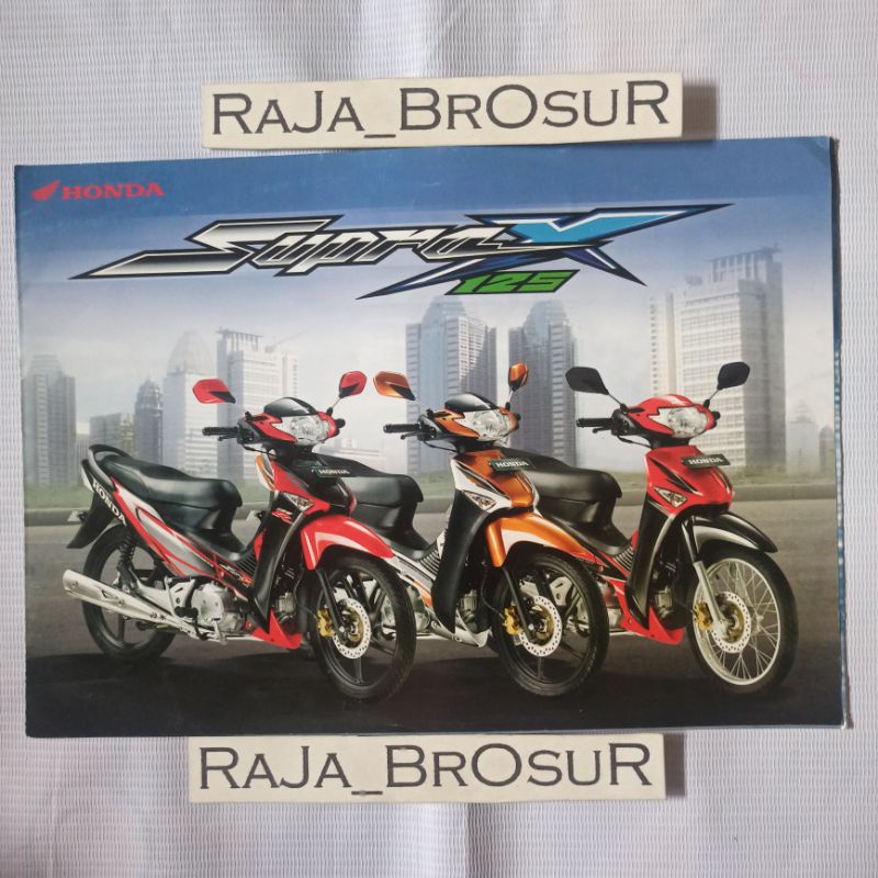 Poster brosur katalog leaflet Honda Supra X 125R Supra X 125 PGM FI Injeksi Supra X 125 2006