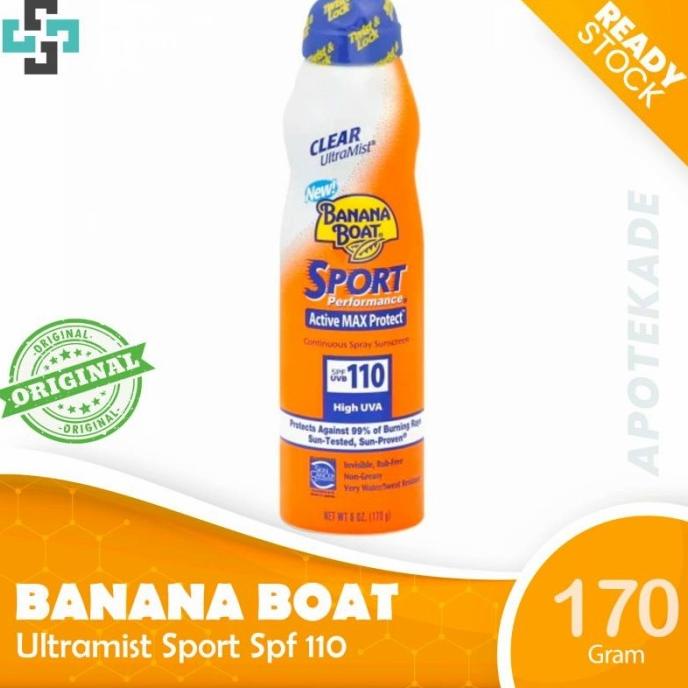 Banana Boat Sunscreen Continuous Spray Spf 110 Pa +++ Produk Asli
