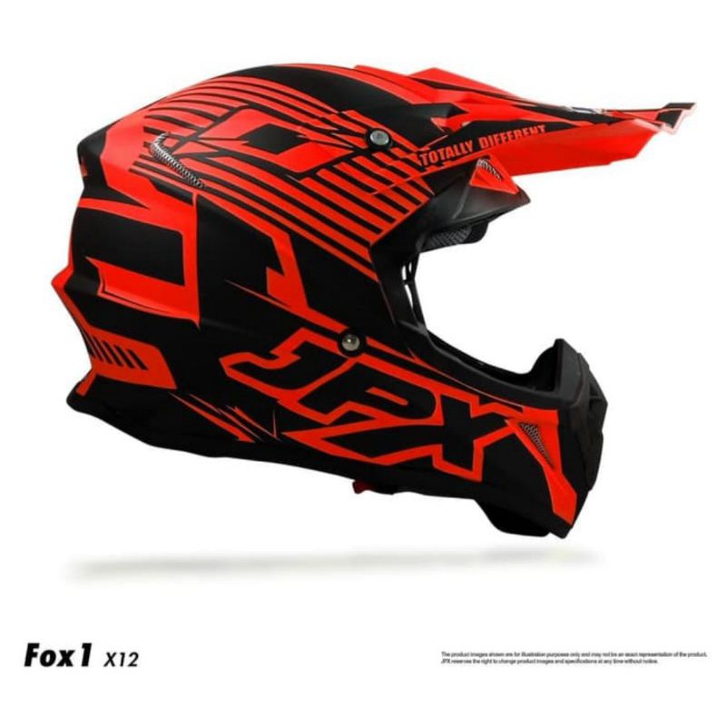 Helm Cross JPX X12 Merah Doff