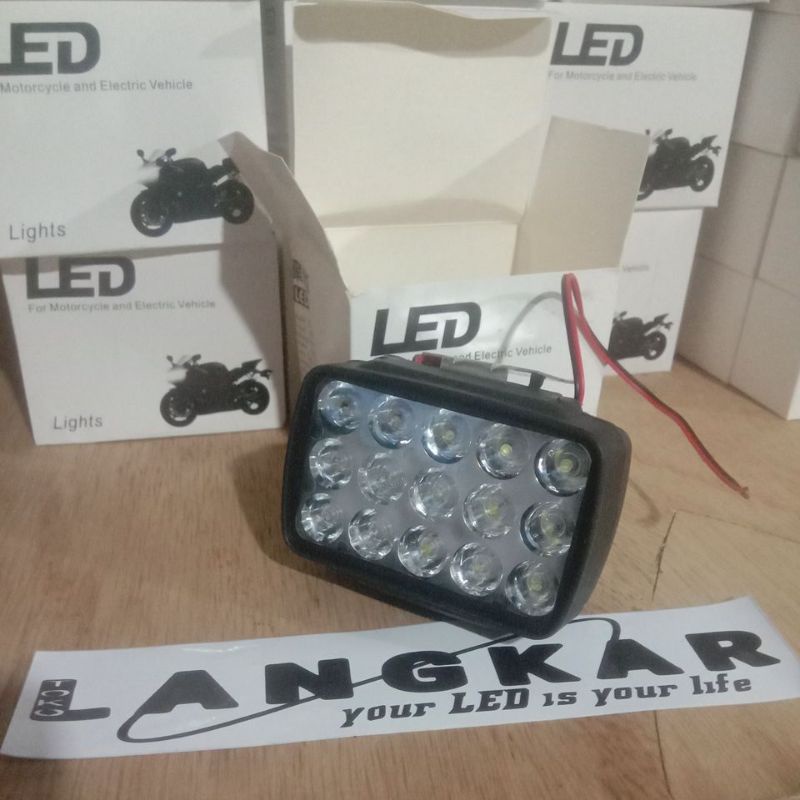 Led Tembak Bar Kendraan Motor 12V 6Led 8Led 12Led 15led 16Led 21Led 30Led-15Led