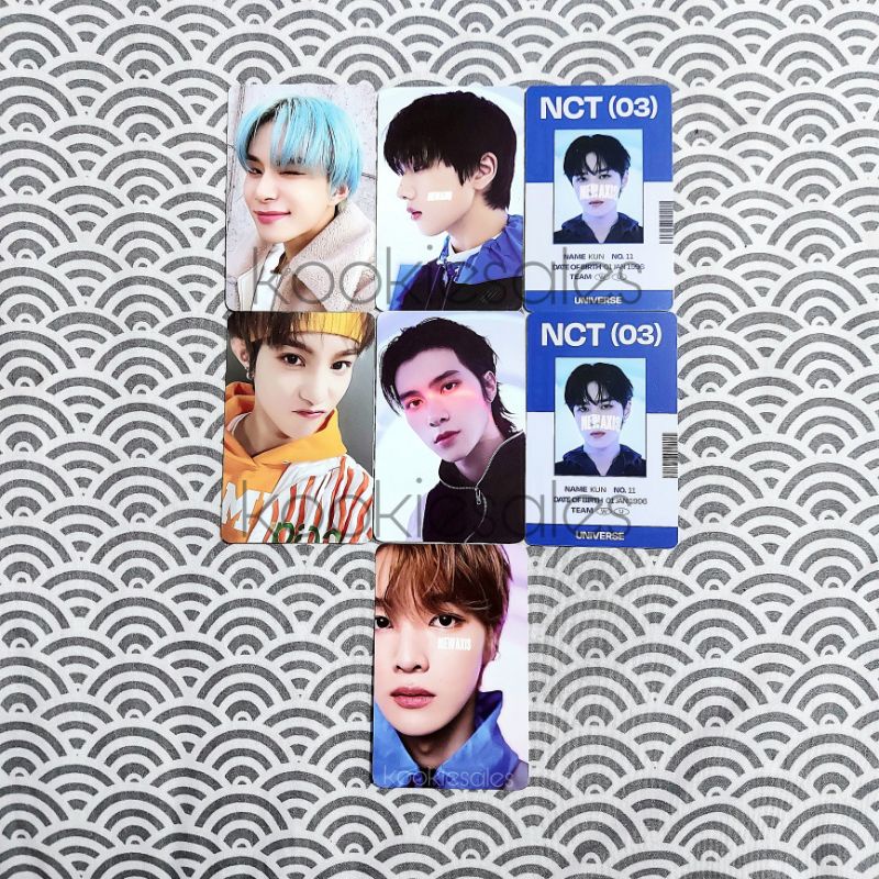 ID Card Universe Unsealed Selca Jungwoo Yangyang Concept Jisung Hendery Sungchan IDC Kun NCT PC Phot