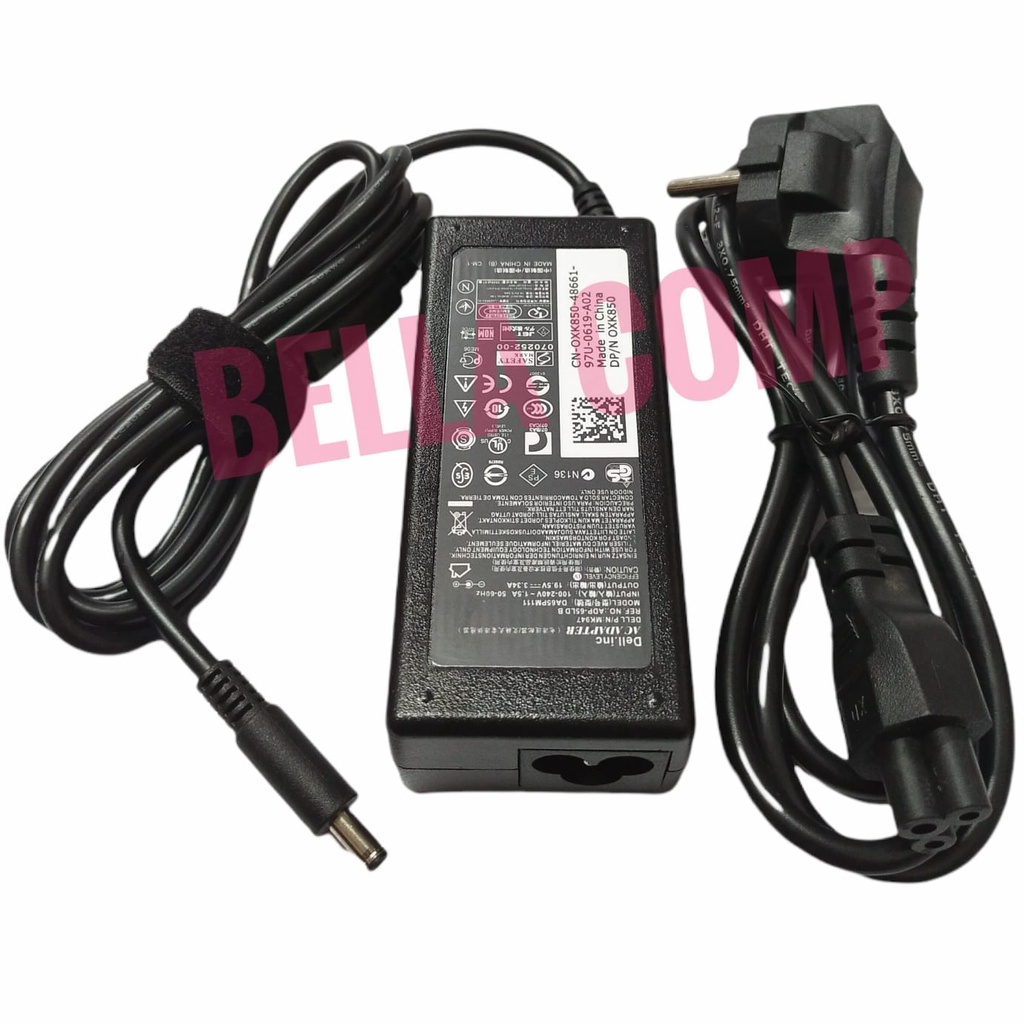 Adaptor Charger Dell Inspiron 15 3551 i3551 3552 3555 3558 3565 3567 5551 5552 5555 i5555 5558 5559 5565 5567 5568 5578 7558 i7558 7568 7569 757915-5000 15-5552 15-5559 15-5565 19.5 2.31A ORIGINAL
