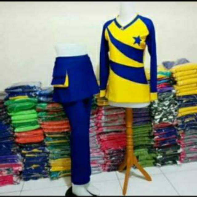 Promo stelan olahraga senam rok kantong panjang Konfeksi terbaru m l xl xxl xxxl 4l 5l 6l jumbo