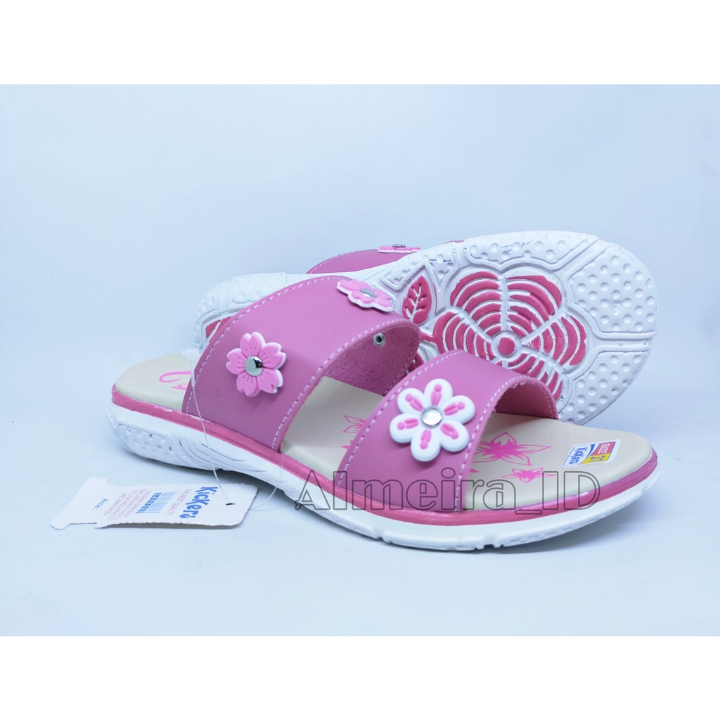 Sandal Anak Perempuan Selop Elastis Kickers Cantik | Sandal Anak Branded | Sandal Import Anak