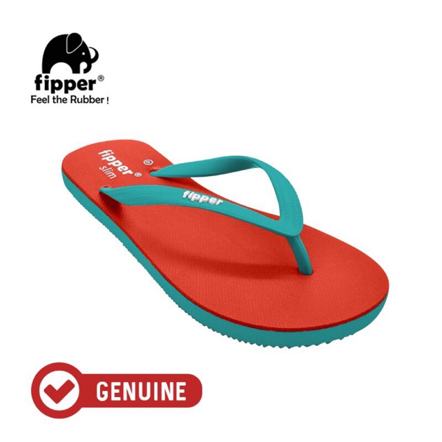 Fipper slim red/turquoise harga sale hanya size 38