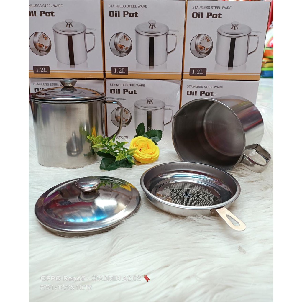 Oil pot saringan minyak / oilpot stainless