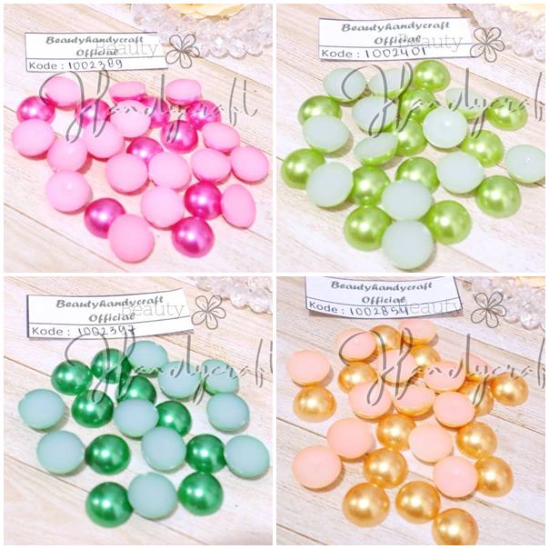 Mutbel 12MM [25bh] mutiara belah setengah