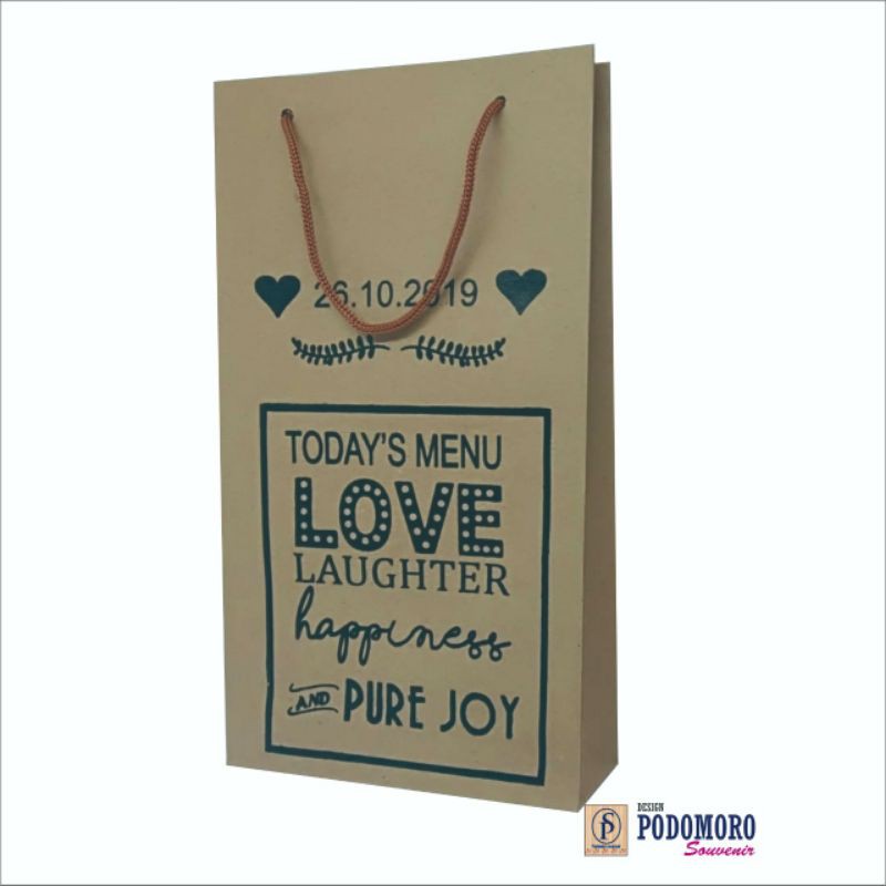 

paper bag rustic size 17x4x35