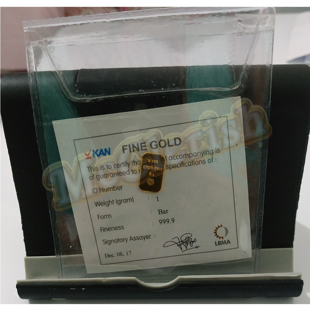 Emas Antam 1 Gram Logam Mulia 1gr PT Antam Tbk - sertifikat - Portrait