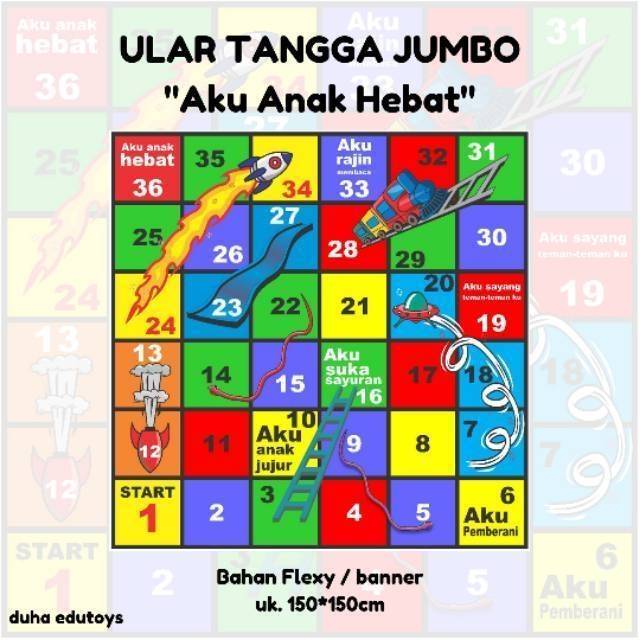 Gambar Ular  Tangga  Untuk Anak Tk