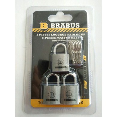 Gembok Untuk Tas Kecil, Silver, Keylike Brobus 20mm