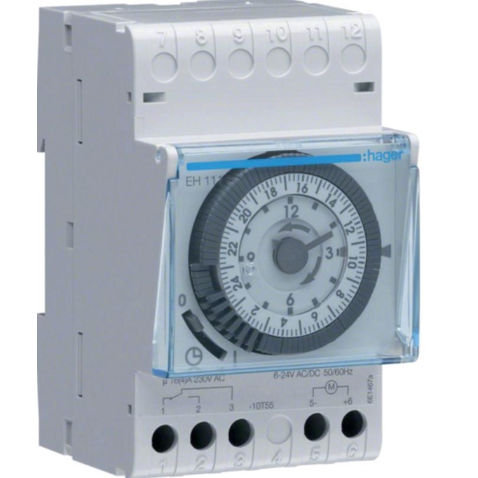 Saklar Timer Switch Analog Hager Eh 111 Otomatis Timer Hager