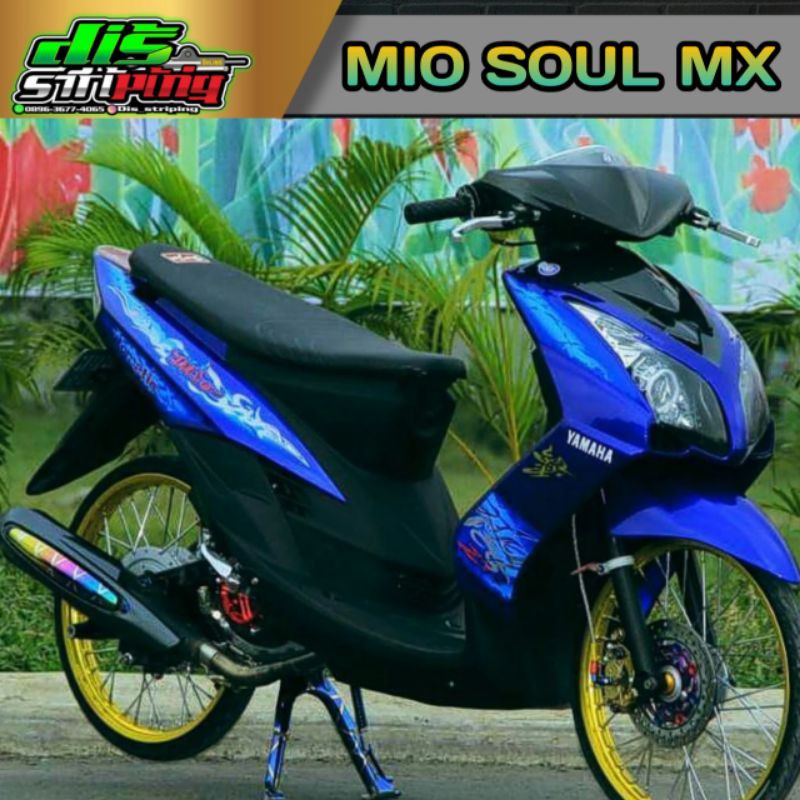 Striping Mio Soul Mx Transparan Custom Dragon