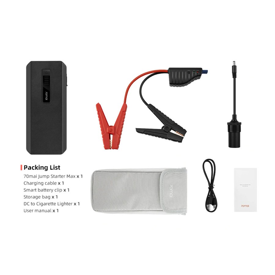 70mai Jump Starter Max Car Jump Starter PS01 PS06 18000mah 1000A