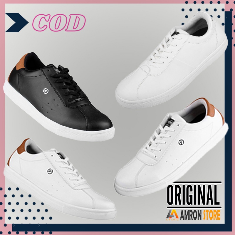 Sepatu Sneakers Putih Pria Cowok Casual F2401 NAZ Amron Store